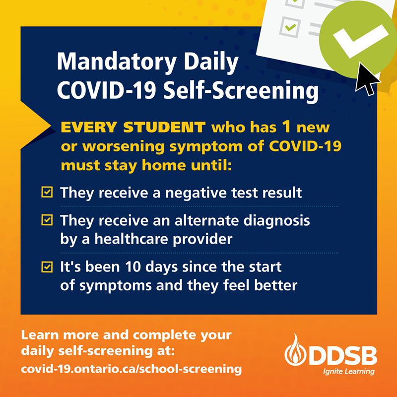 Mandatory Daily COVID-19 Self Screening