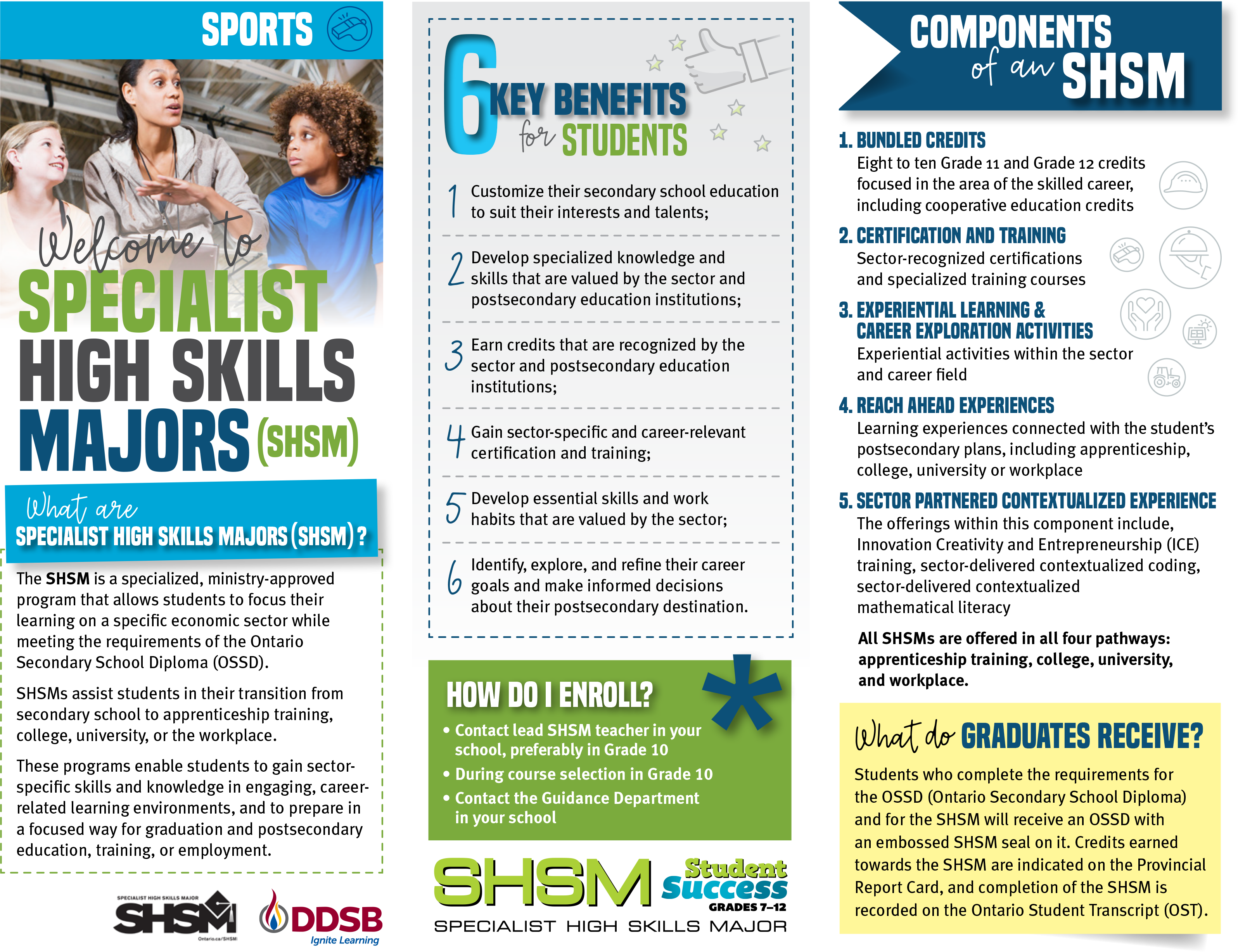 SHSM Sports Brochure PG 1